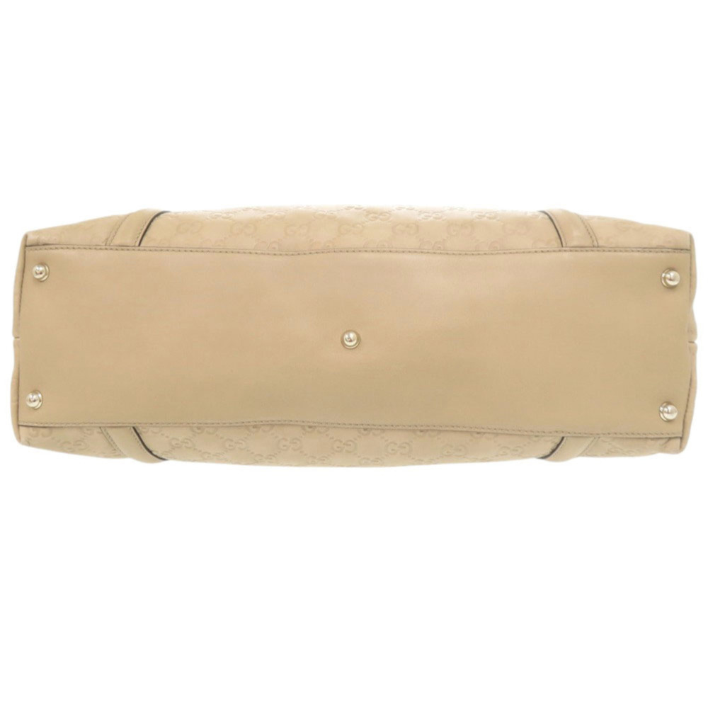 GUCCI Authentic Cream Leather Tote Bag - Picture 3 of 10